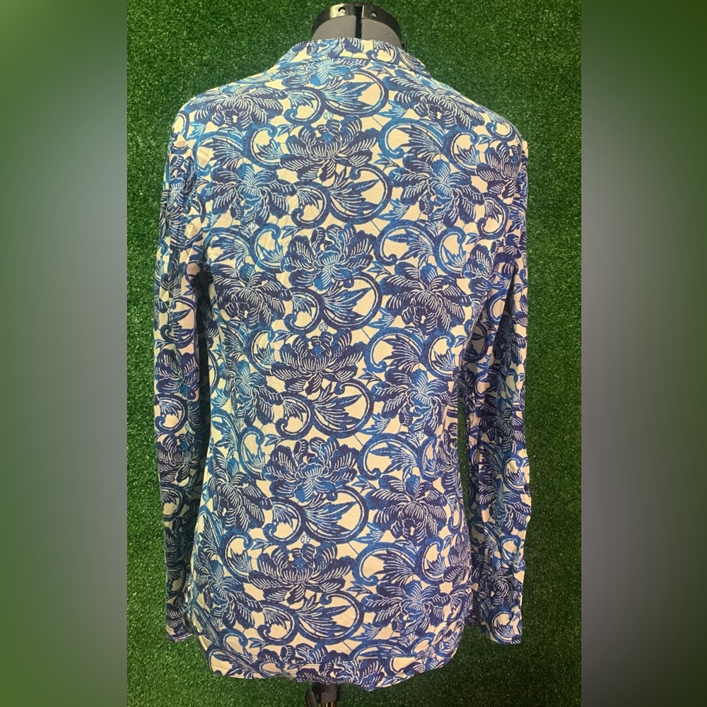 Tory Burch Silky Floral Blouse sz S (329) - Picture 4 of 4